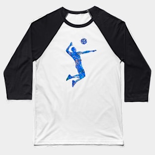 Volleyball player blue art Baseball T-Shirt